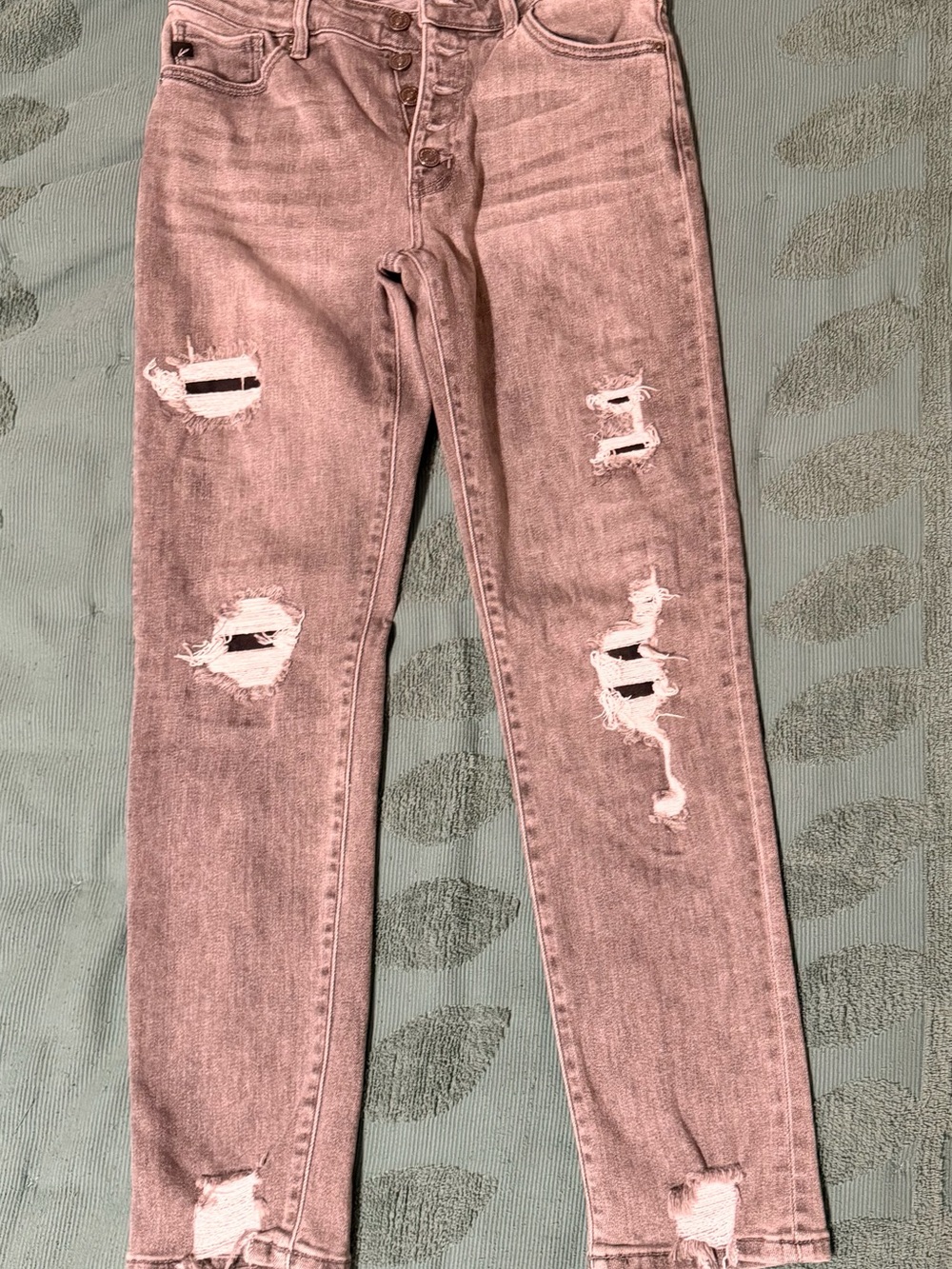 KanCan Grey Distressed Skinny Jeans